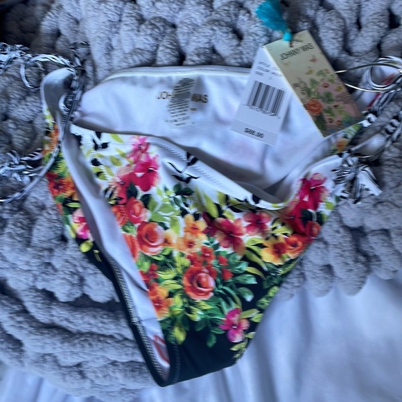 Johnny Was String Tie Bikini Swim Bottom L Large lg - Picture 6 of 8
